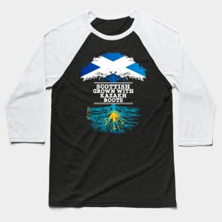 Scottish Grown With Kazakh Roots - Gift for Kazakh With Roots From Kazakhstan Baseball T-Shirt